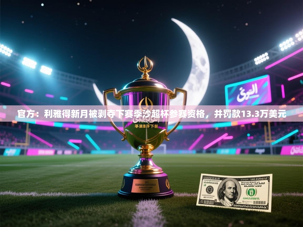 海星体育网页版入口-官方:利雅得新月被剥夺下赛季沙超杯参赛资格,并罚款13.3万美元 第2张